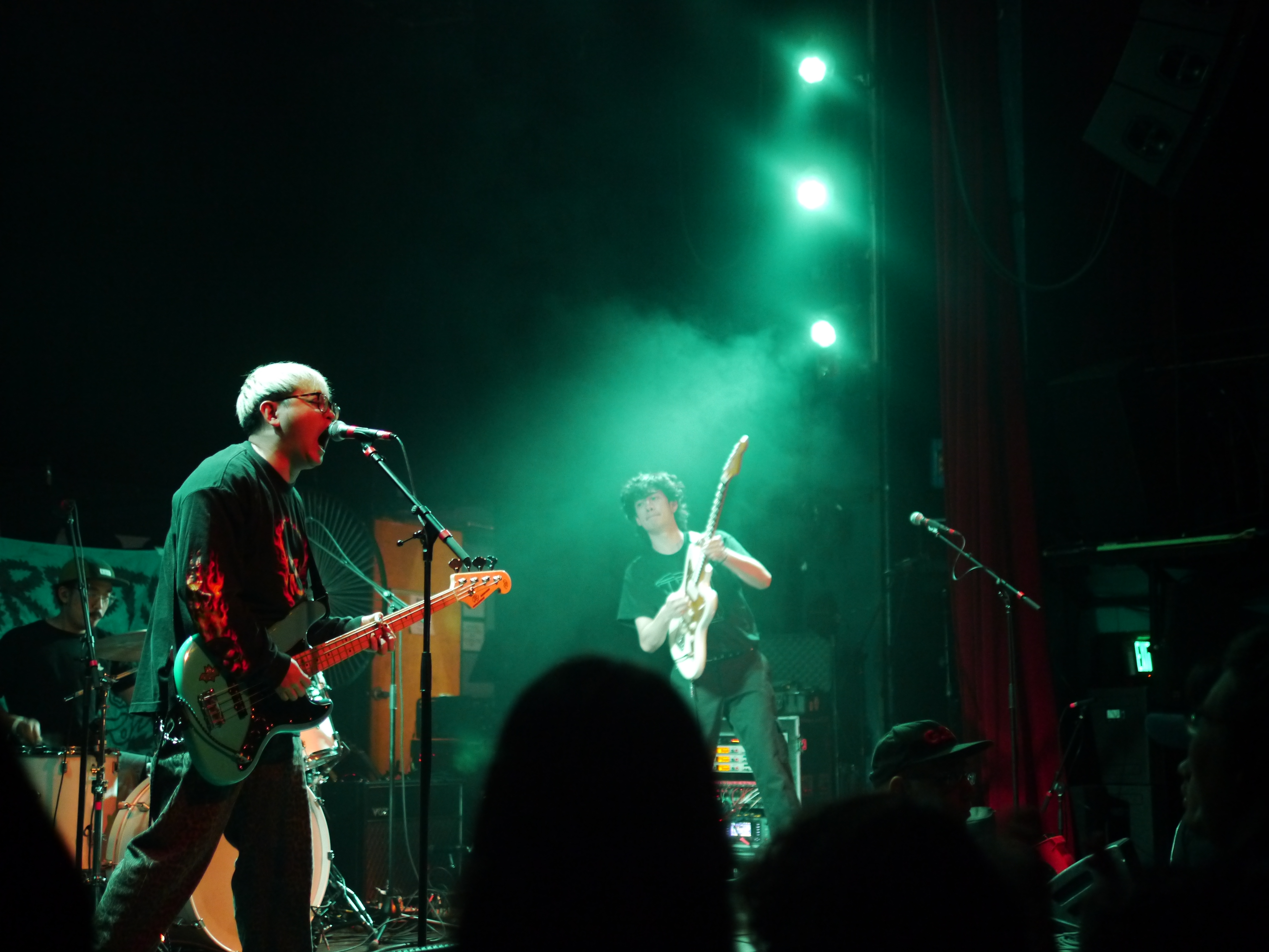 A band playing live on stage
