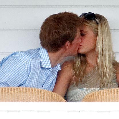 Prince Harry and Chelsy Davy kiss