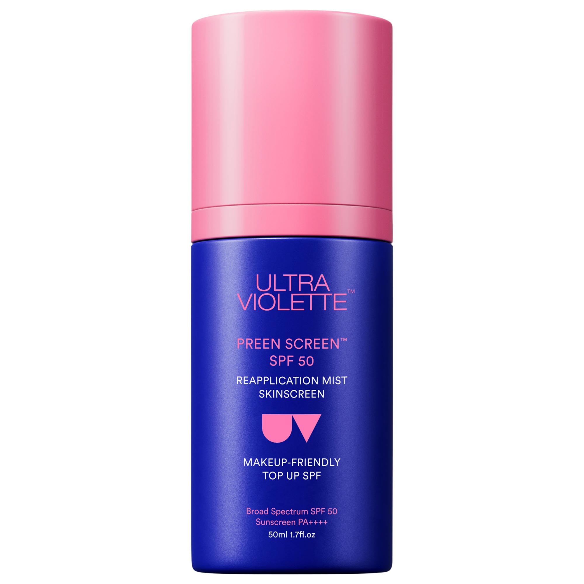 Preen Screen Spf 50 Facial Sunscreen Mist With Niacinamide