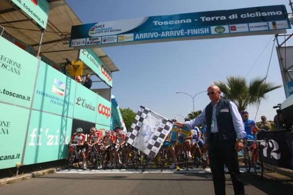 The peloton is moments away from starting the opening stage.