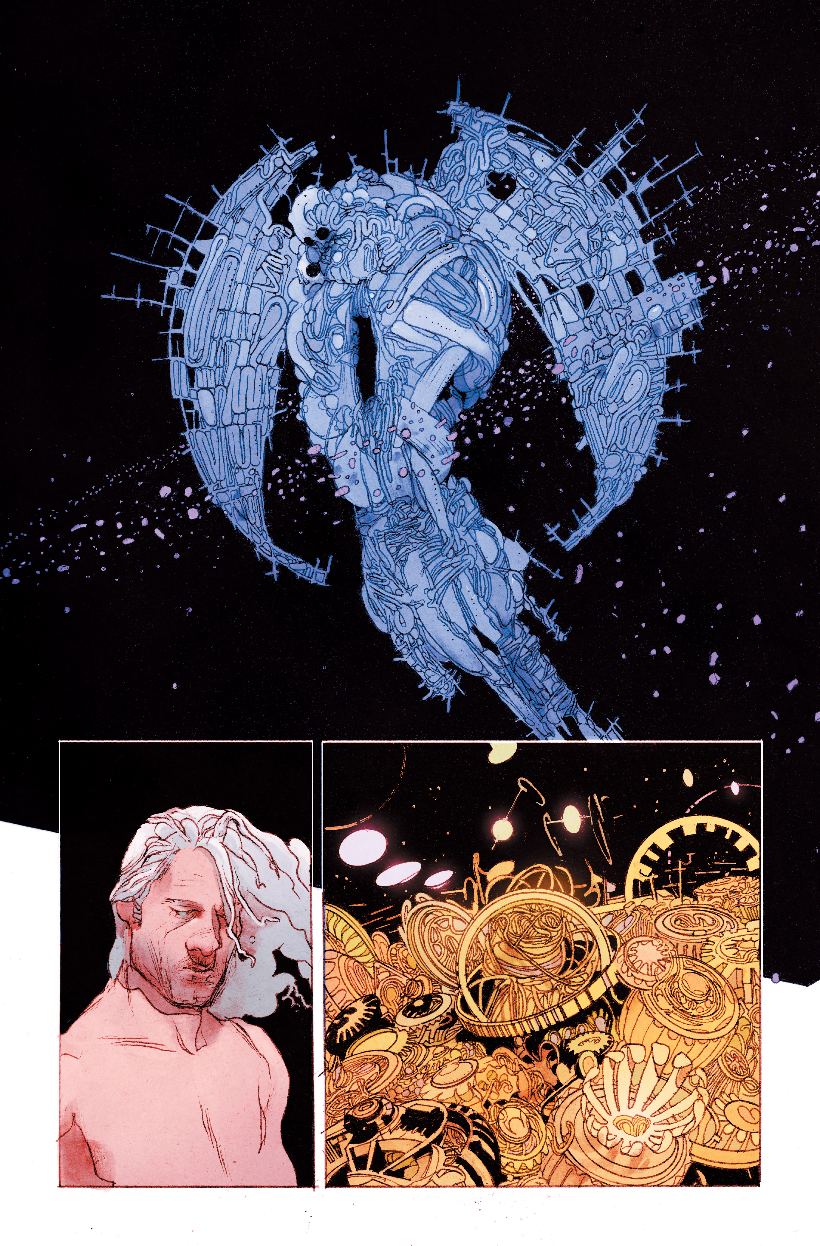 Páginas interiores que han escapado de la resurrección de Anand: Quantum Karma # 1.