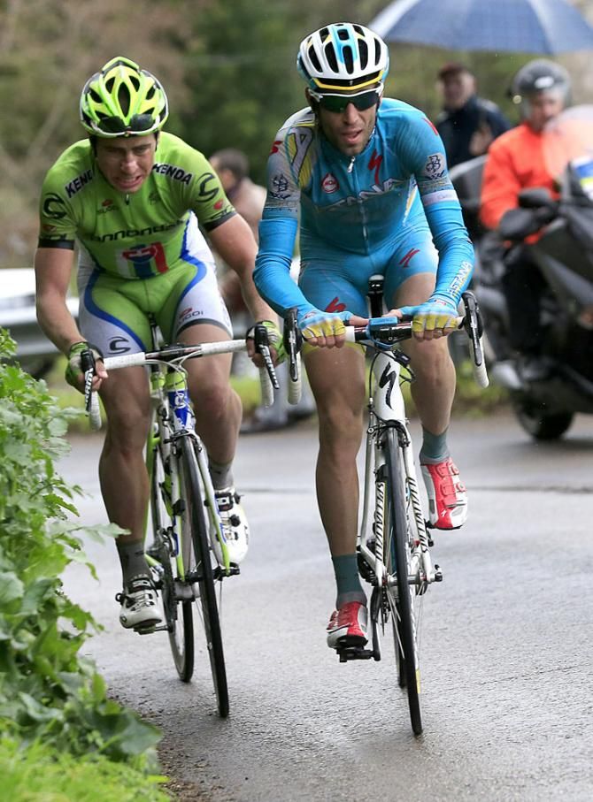 Peter Sagan (Cannondale) and Vincenzo Nibali (Astana)