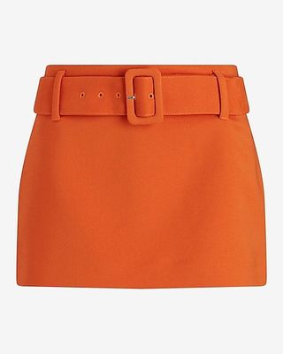 orange mini skirt '60s