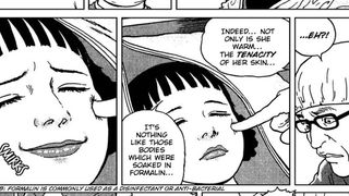 Tatsuro's body in Dissection Girl.