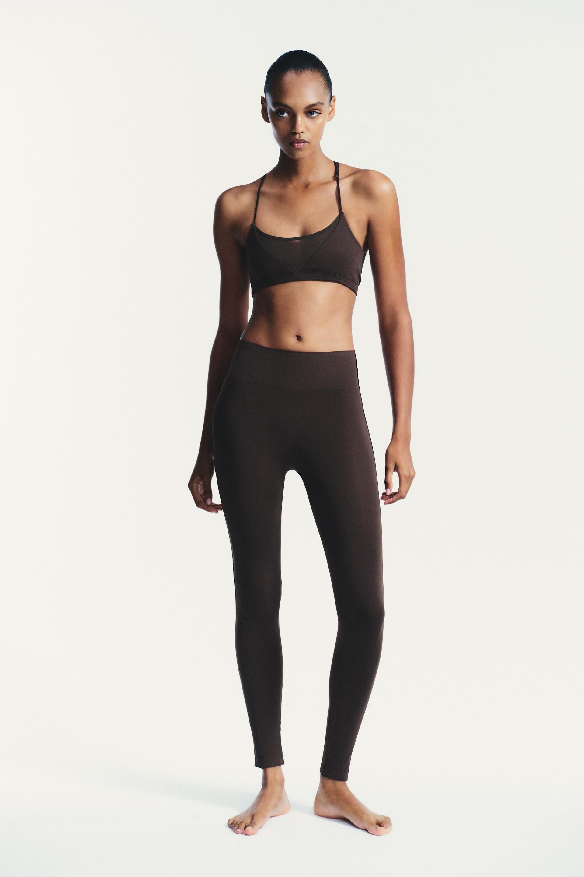 Seamless Tulle Combo Leggings