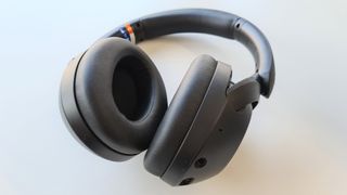 Sony WH-XB910N review: headphones on a white table