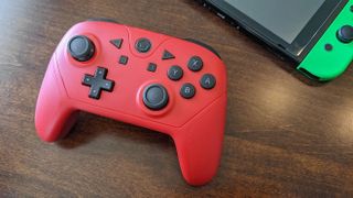 Yccteam Wireless Pro Game Controller Red Next To Switch