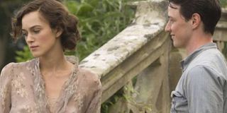 Keira Knightley and James McAvoy in Atonement