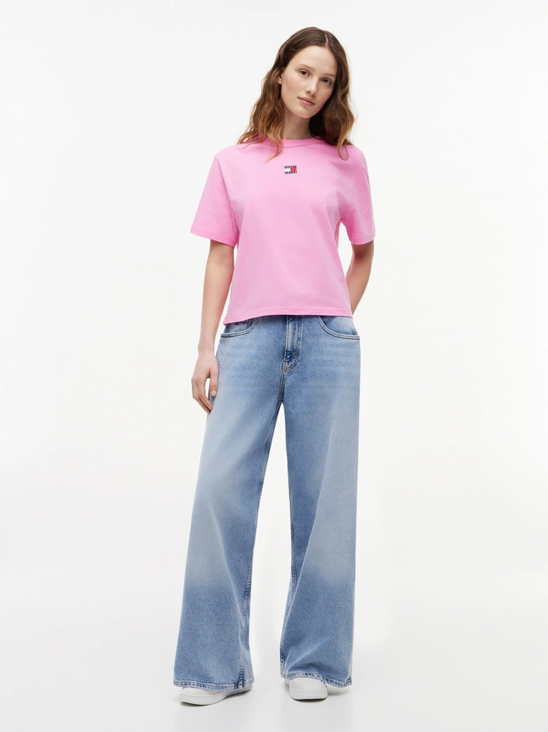 Mid Rise Loose Wide Leg Jeans