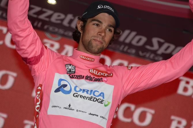 Michael Matthews (Orica-GreenEdge) kept hold of his pink jersey