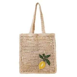 Accessorize Raffia Crochet Beach Shopper Bag
