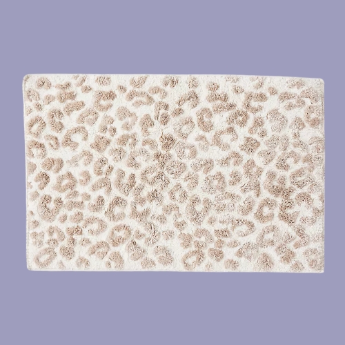 Anthropologie, Lola Leopard Tufted Cotton Bath Mat