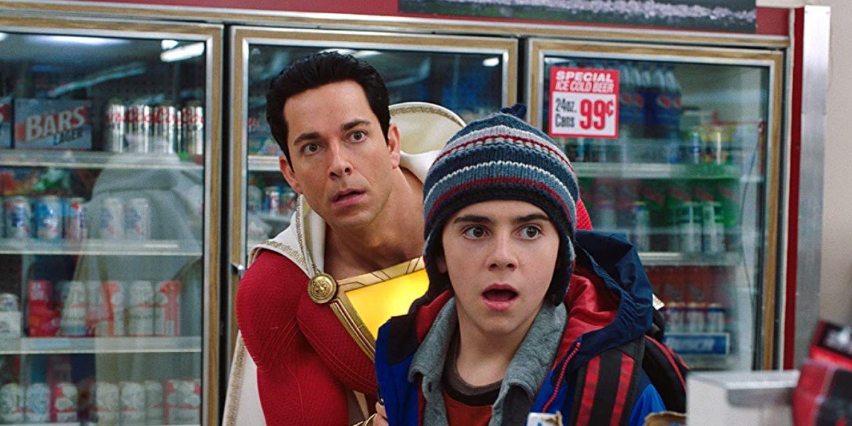 Zachary Levi and Jack Dylan Grazer in Shazam!