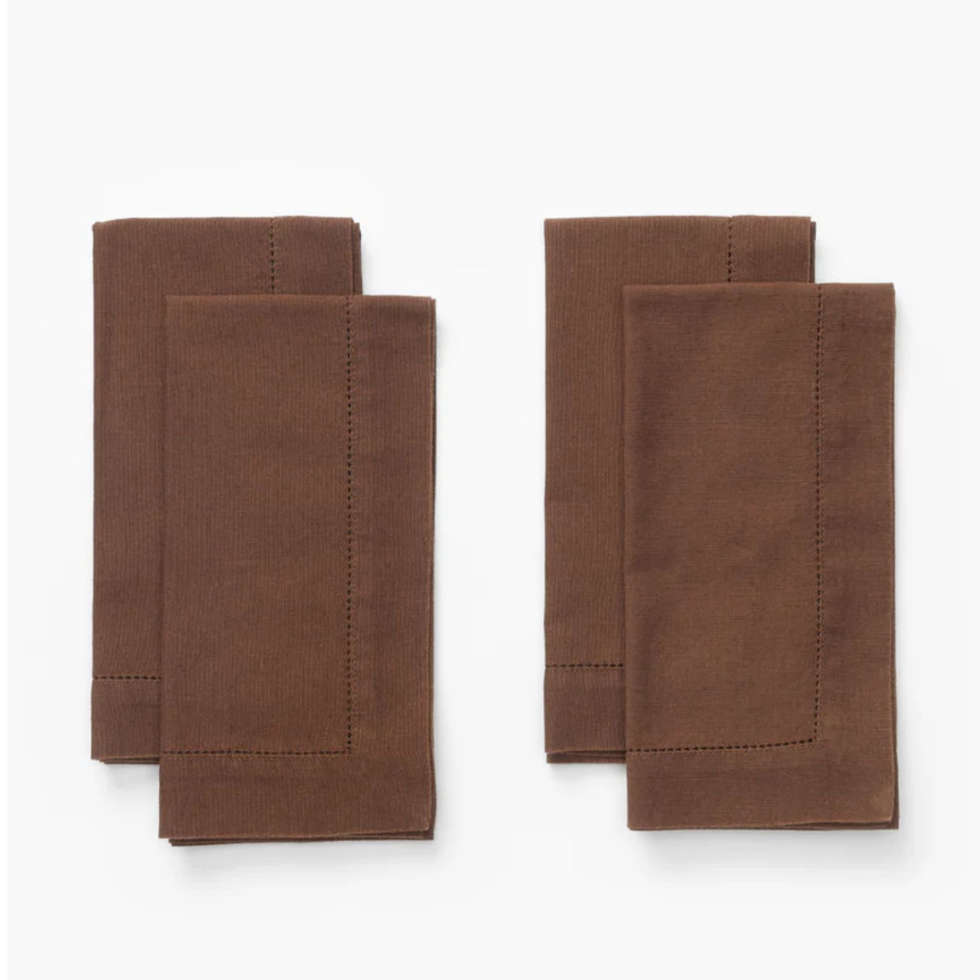 Brown linen napkins