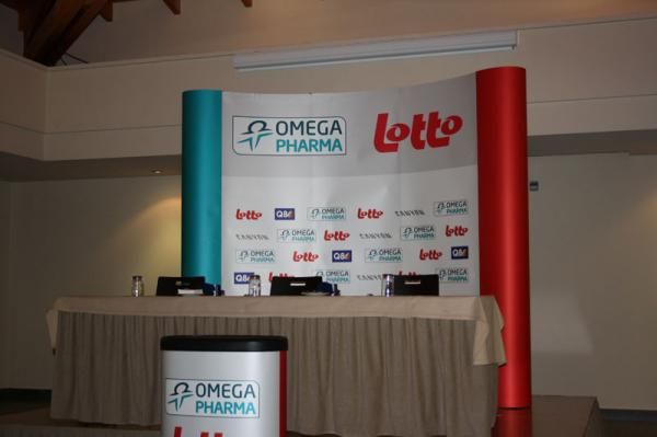 The stage is set for the team presentation