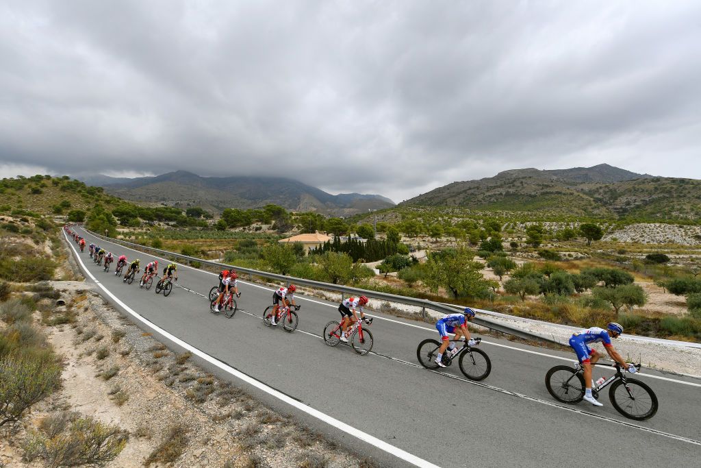 The peloton during stage 3 of the Vuelta a Espana