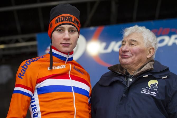 Mathieu van der Poel and proud grandfather Raymond Poulidor