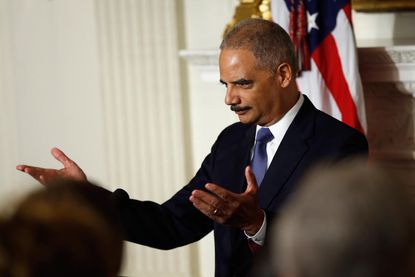 Eric Holder tears up announcing resignation: 'I will continue to serve'