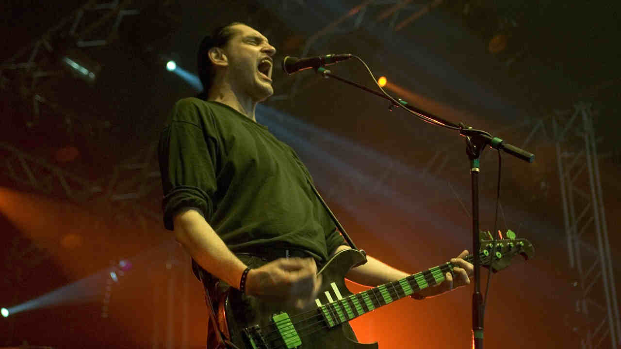 Type O Negative’s Peter Steele performing onstage in 2007