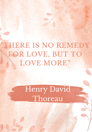 Quote by Henry David Thoreau about love, included as part of a round up of the best love quotes