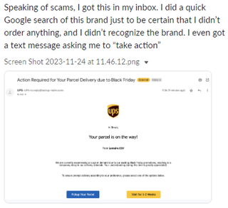 Black Friday Email scam