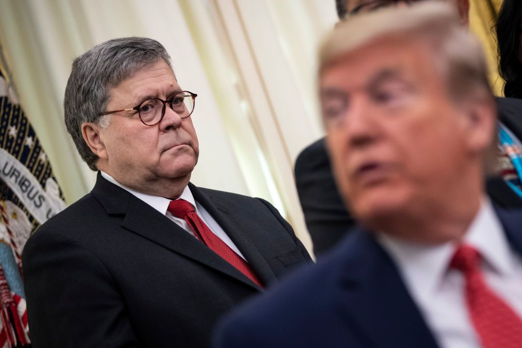 Attorney General William Barr and Trump