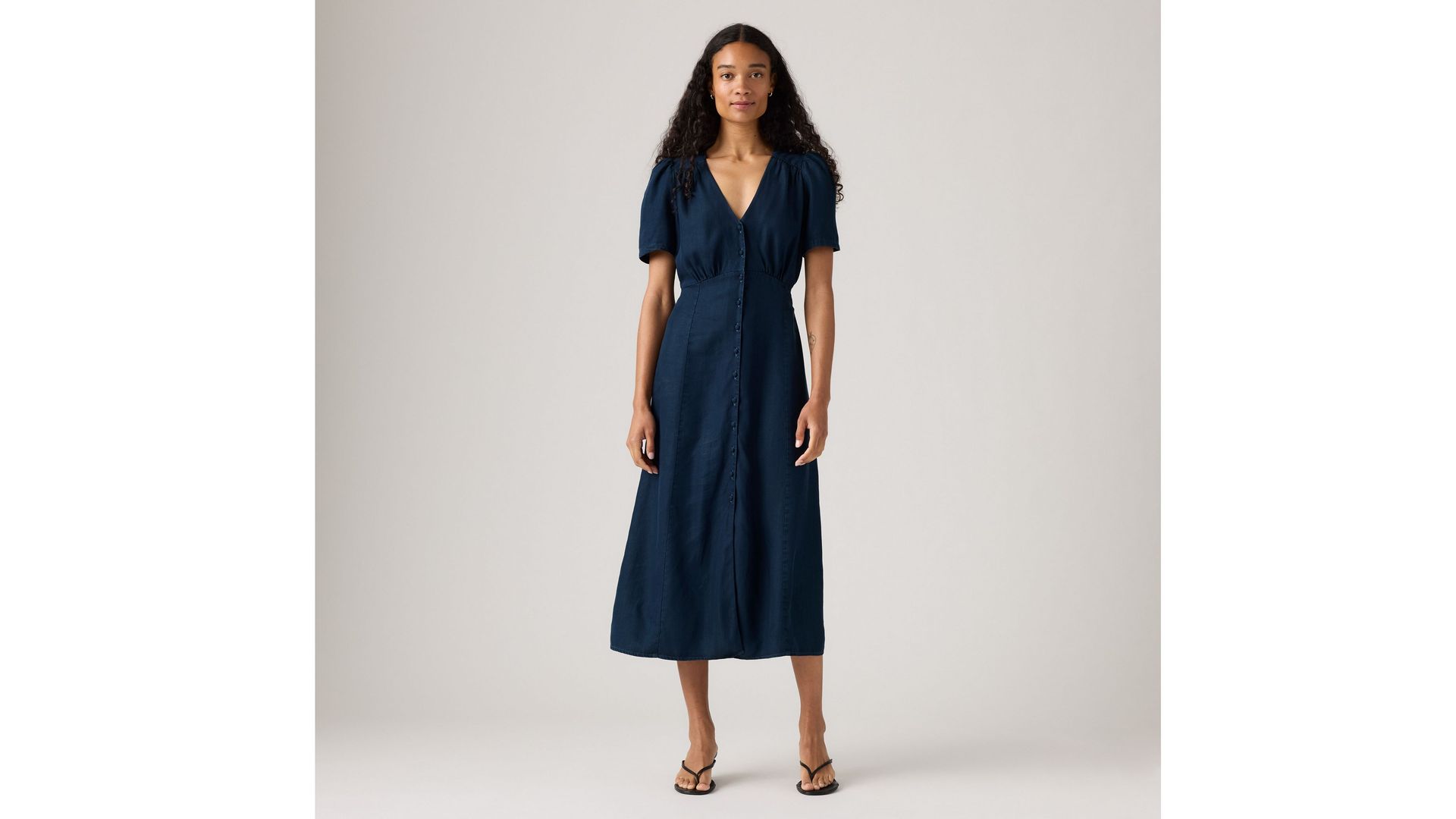 Sarina Short-Sleeve Midi Dress