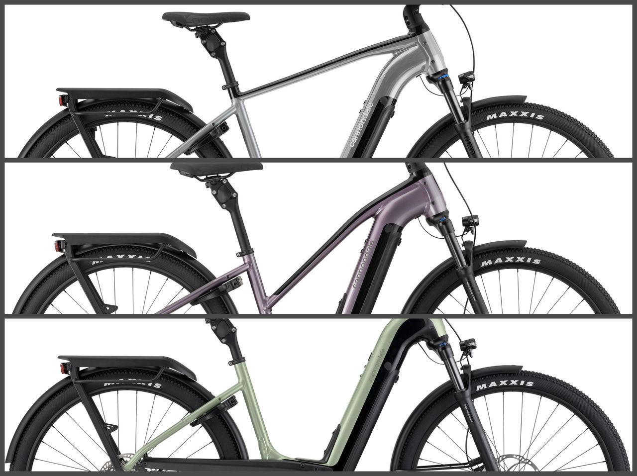Cannondale Tesoro Neo X top tube compared