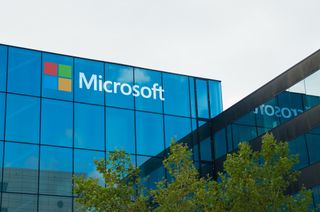 An image of a Microsoft building