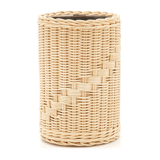 rattan covered wine chiller