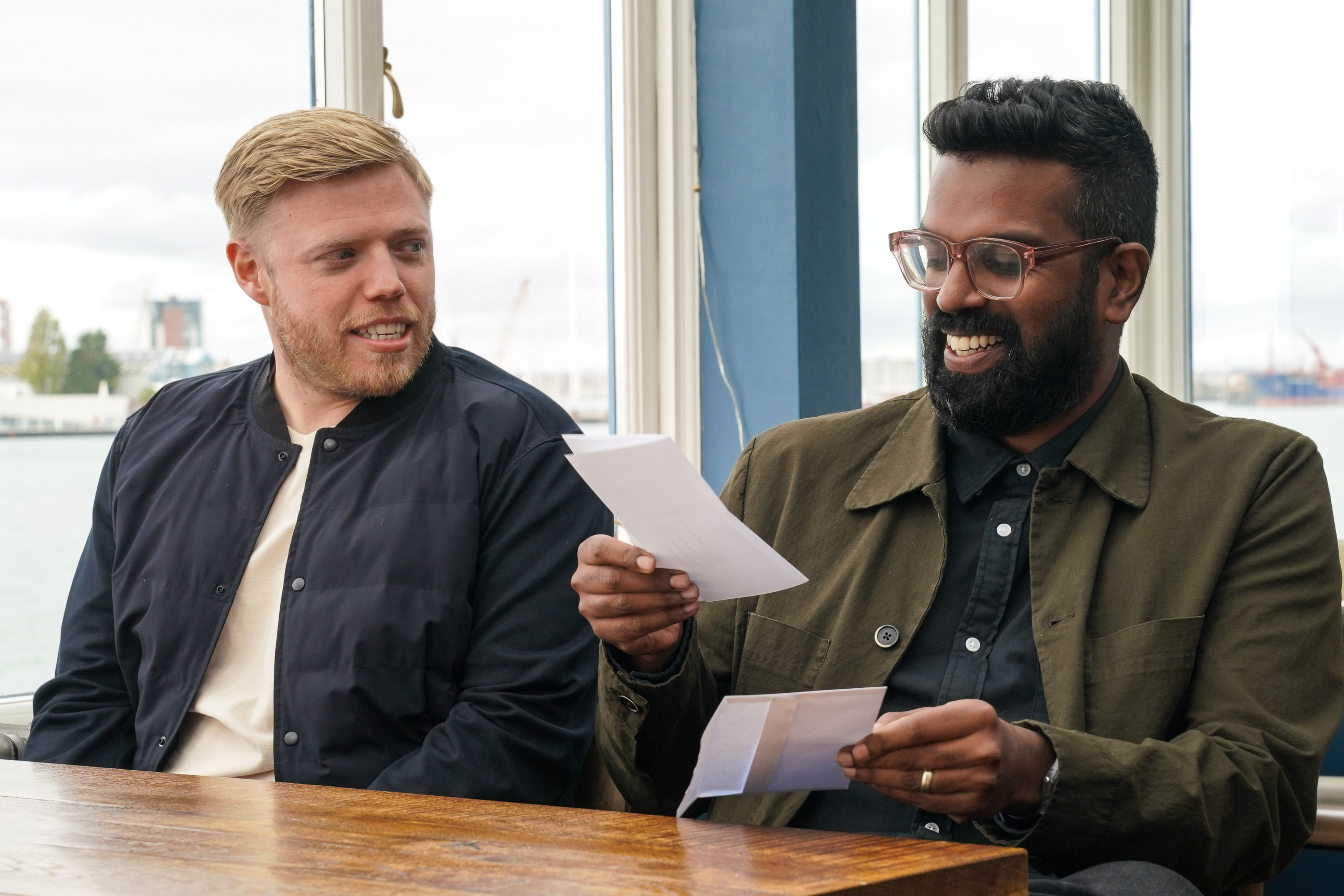 Best pals Rob Beckett and Romesh Ranganathan.