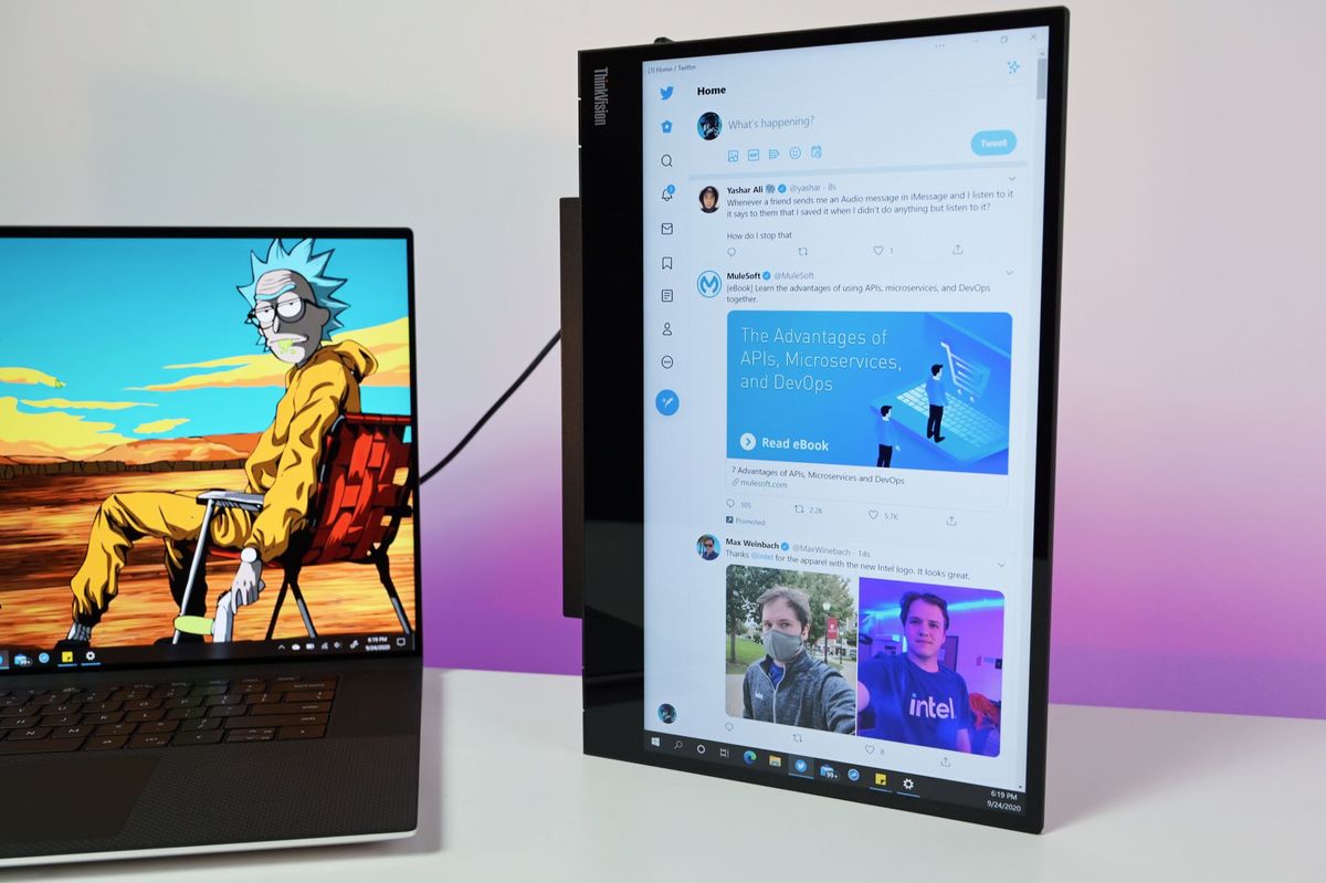 Lenovo Thinkvision M14t Tall