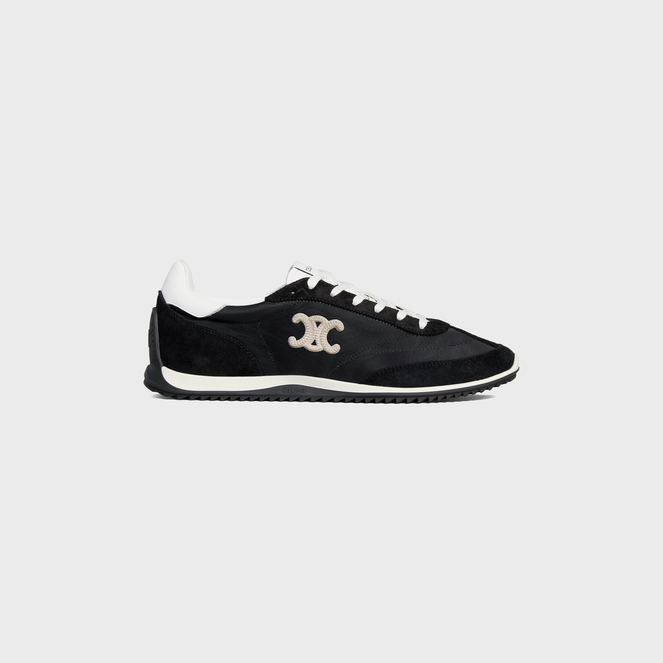 Racer Sneaker in Nylon, Suede Calfskin and Calfskin