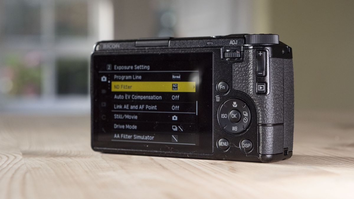LCD screen of the Ricoh GR IV compact camera