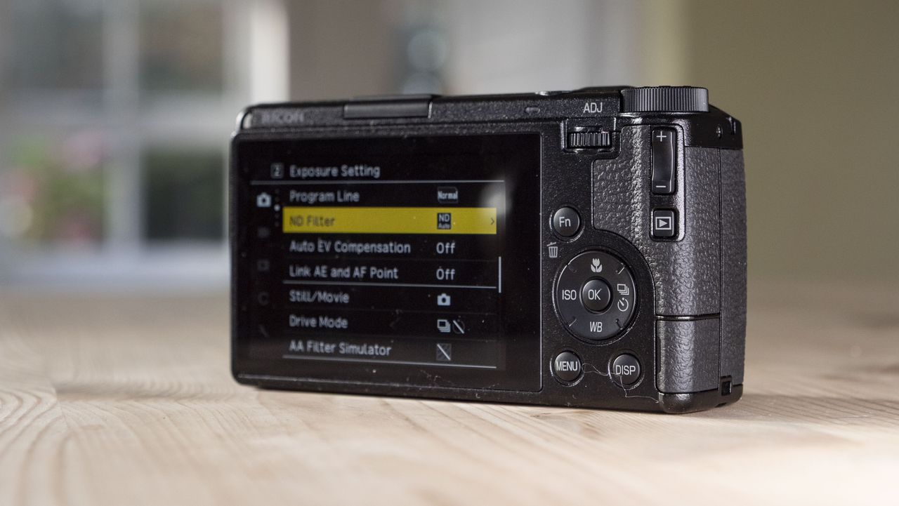 LCD screen of the Ricoh GR IV compact camera