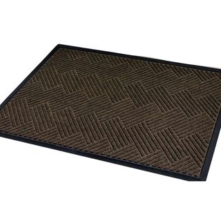 A rubber-backed heavy-duty doormat