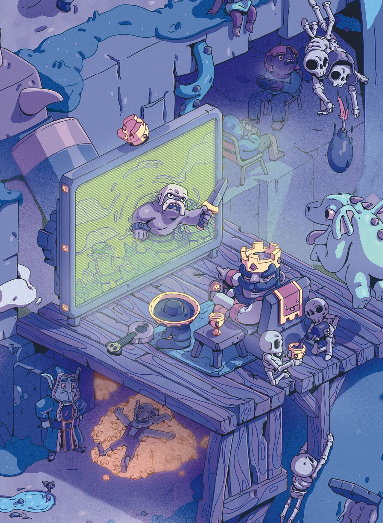 Supercell artwork showing game characters