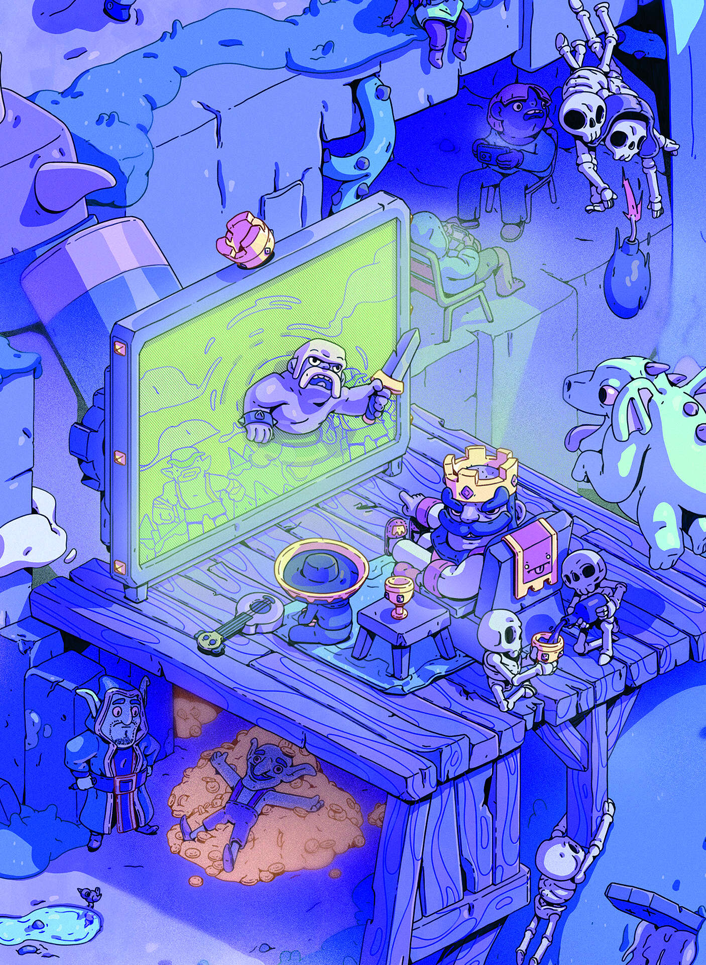 Supercell artwork showing game characters
