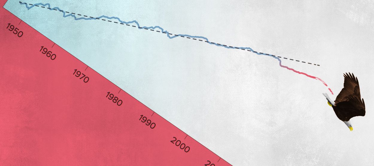 An eagle and a graph.