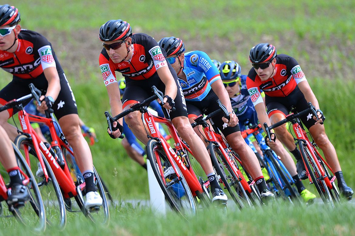 The Tour de Luxembourg peloton on stage 4