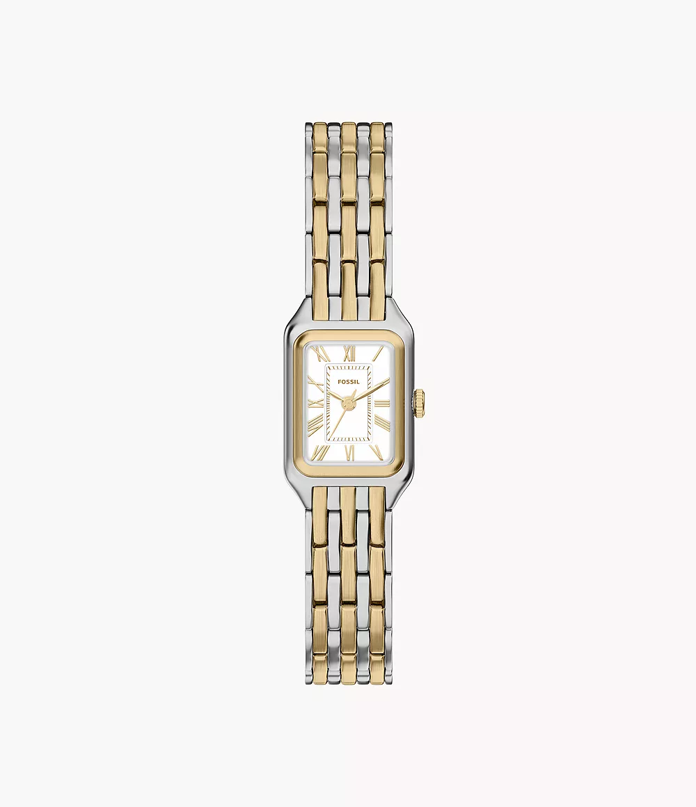Fossil, Raquel Mini Three-Hand Two-Tone Stainless Steel Watch