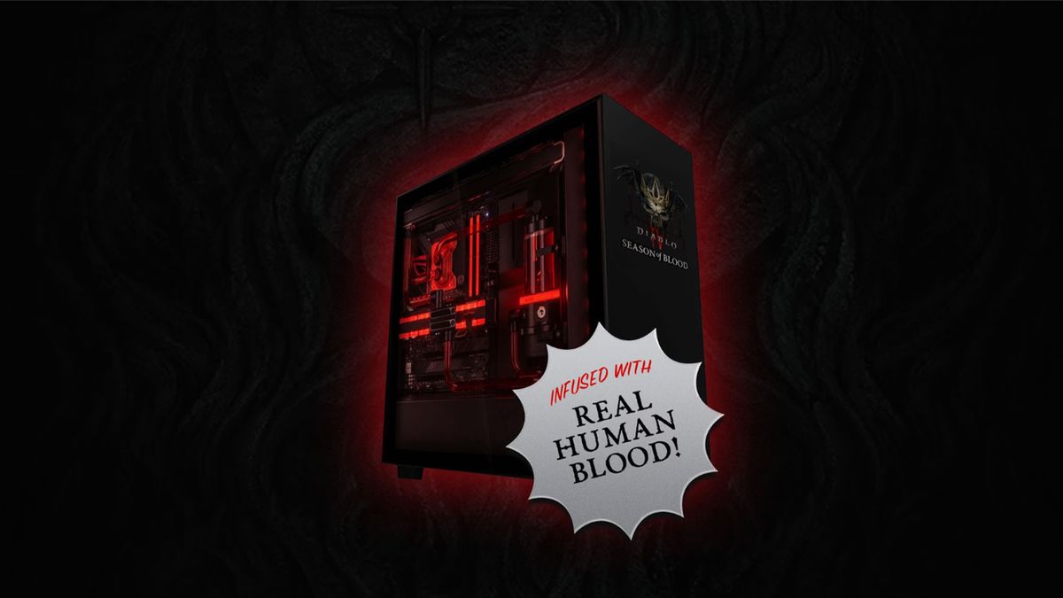 Custom Diable IV PC infused with &quot;human blood&quot;