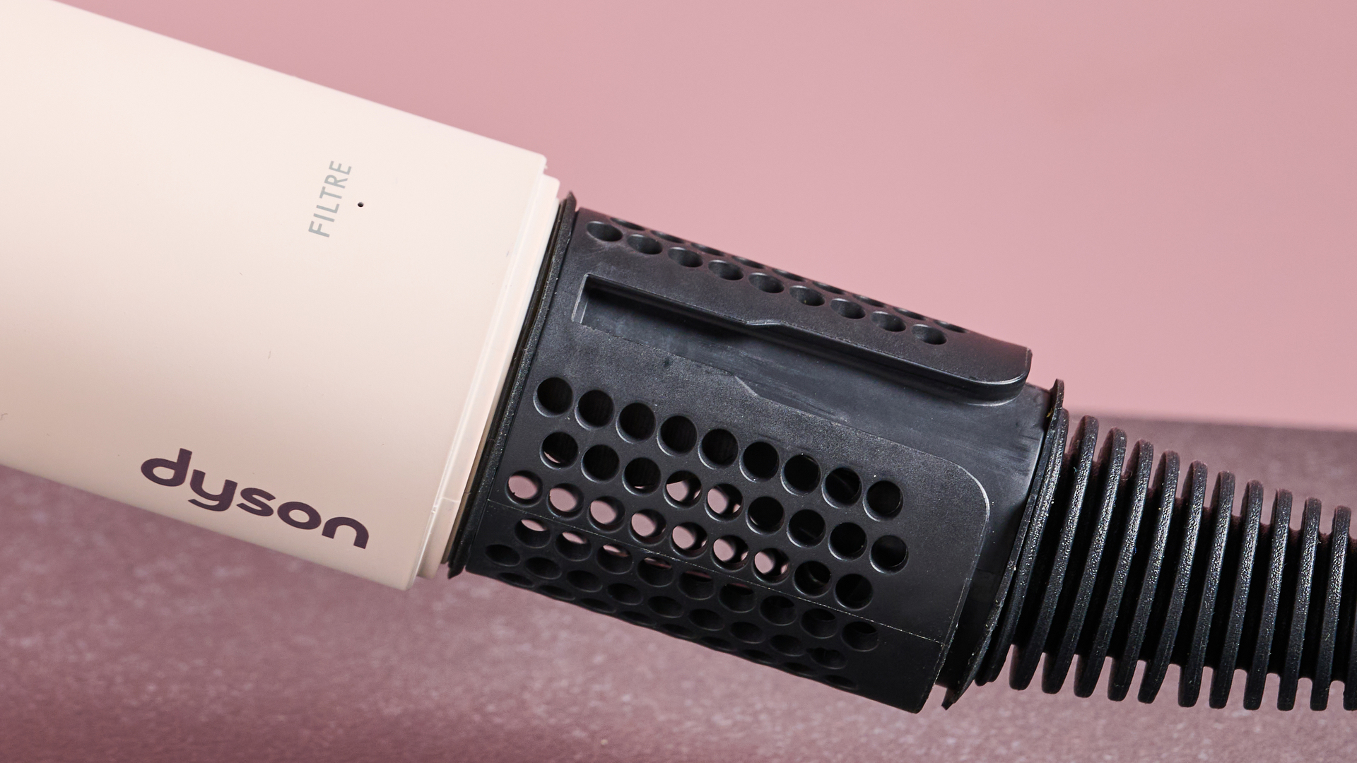 Close up of filter cage on Dyson Supersonic r hair dryer