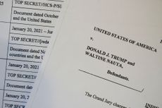 The unsealed federal indictment against Donald Trump. 