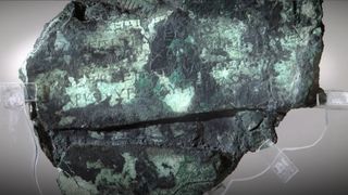 Close ups of the Antikythera mechanism.
