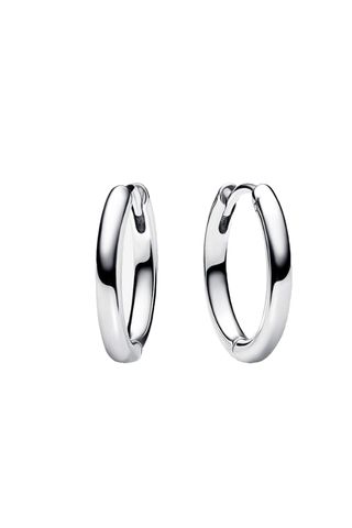 Pandora Moments 18 Mm Charm Hoop Earrings