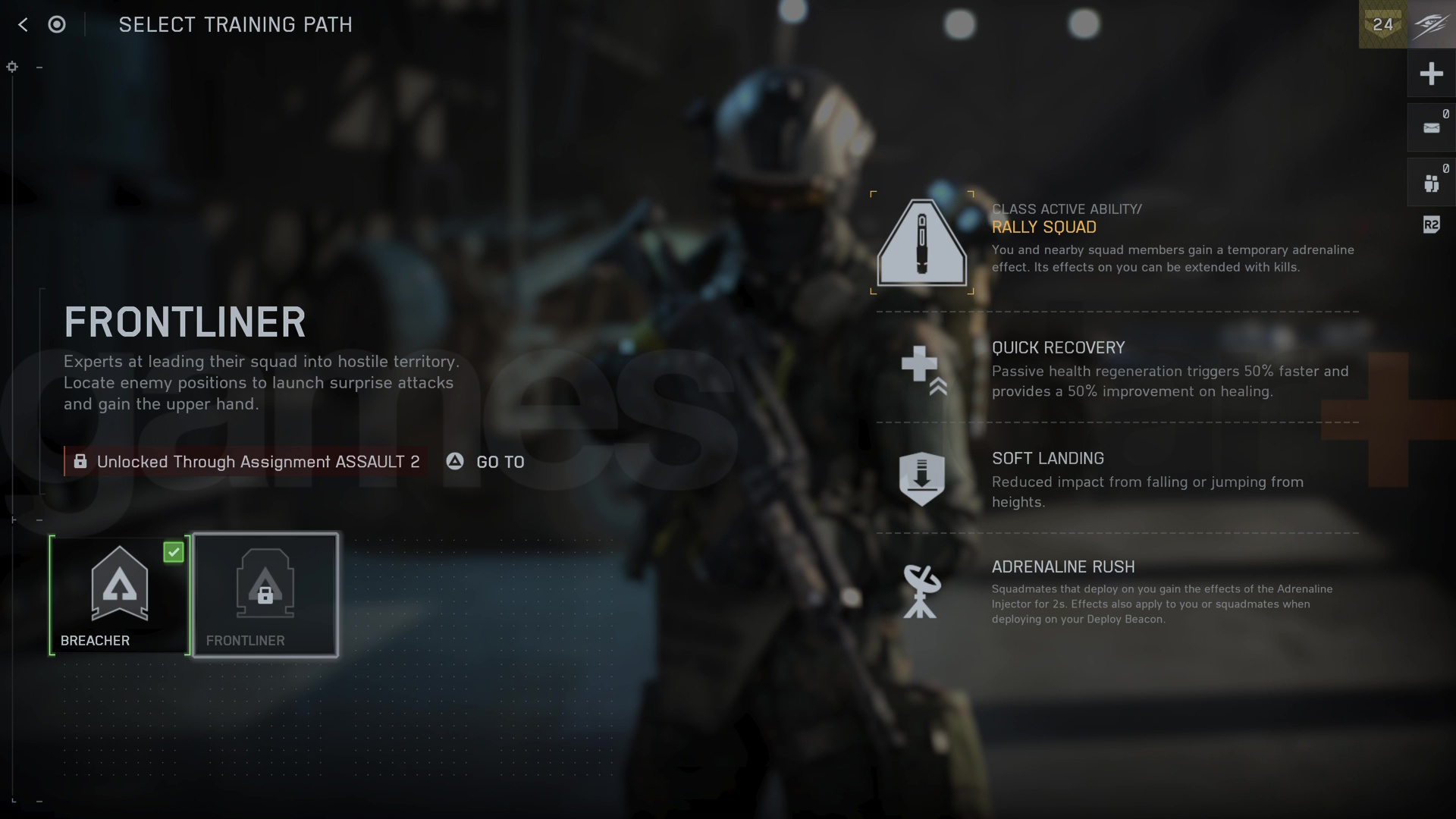 The Frontliner Training Path in Battlefield 6