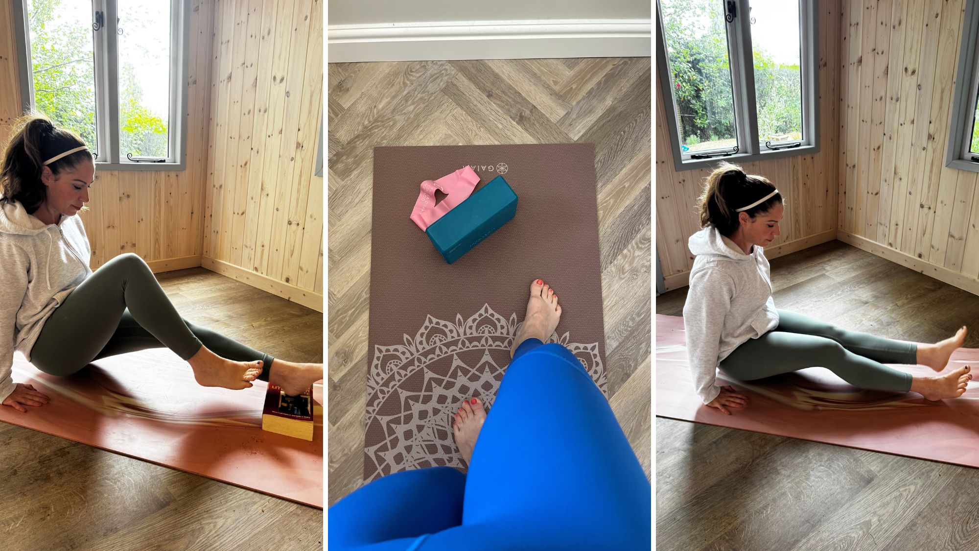 Health writer Anna Bartter trying L sits every day