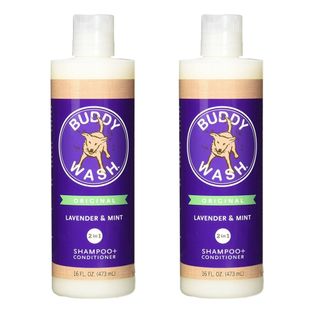 Two bottles of Buddy Wash Shampoo