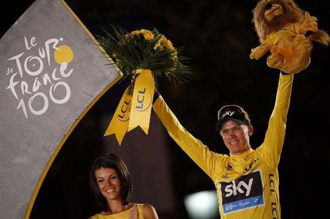 Chris Froome the winner of the 100th Tour de France
